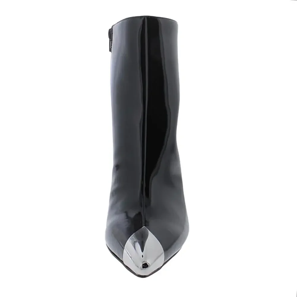INC Women's Rohese Pointed Toe Booties Black Size 5 1/2